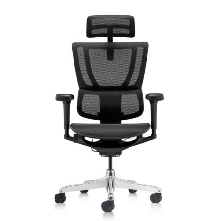 Fauteuil de bureau ergonomique – Tech Ergo Human – maille gris – accoudoirs 5D – 24/24
