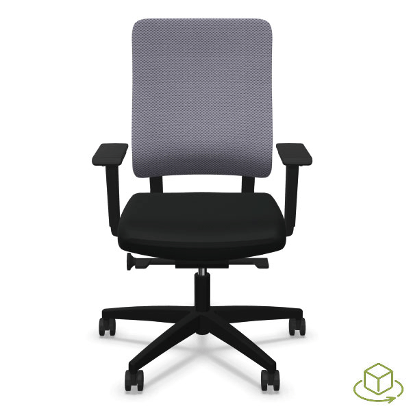 Fauteuil bureau ergonomique maille – Tech Ergohuman – 5D – gris 24/24 – Image 4