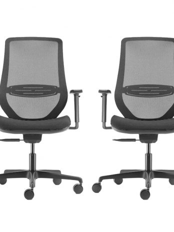 Lot de 2 chaises de bureau Ronda