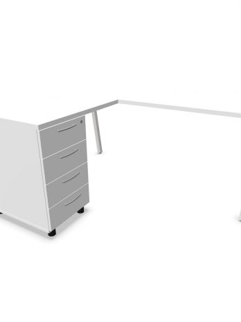 Bureau individuel avec retour caisson Ogi M