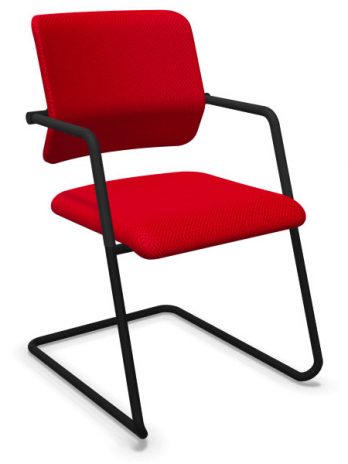 Chaise visiteur piétement luge Drumback