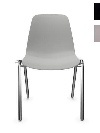 Chaise polyvalante empilable Elena non feu