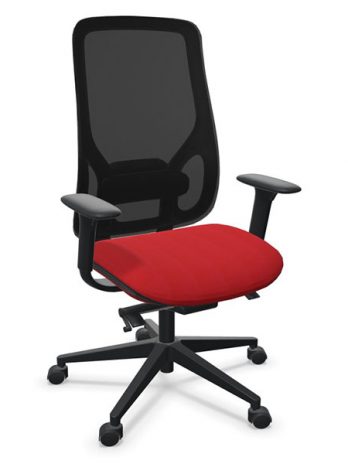 Fauteuil Eman noir résille