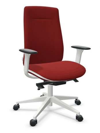 Fauteuil Eman blanc tapissé