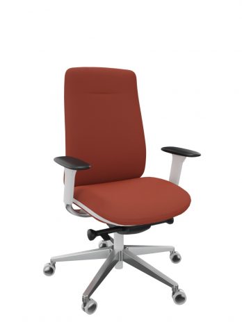 Fauteuil direction Eman blanc tapissé