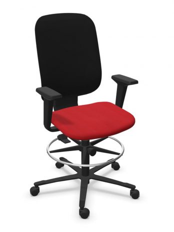 Chaise assis-debout Horra avec dossier résille Alaia