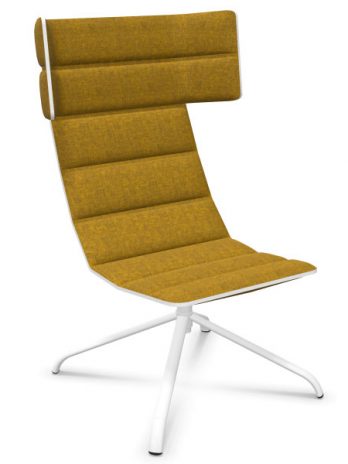 Fauteuil lounge Ildo haut dossier et têtière