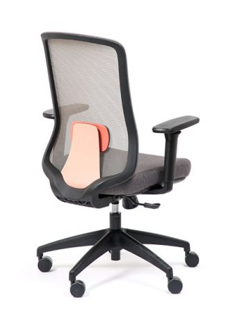 Chaise ergonomique noire Lando