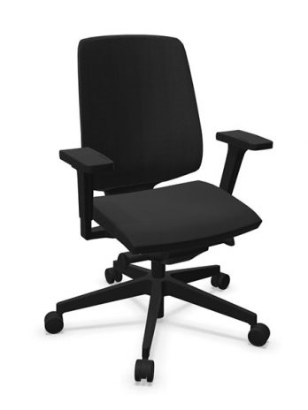 Chaise ergonomique noire résille LightUp