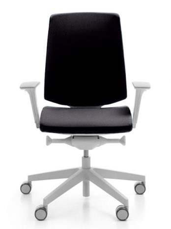 Chaise ergonomique blanche tapissé LightUp