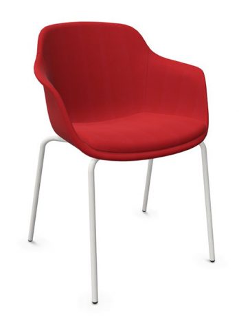 Chaise 4 pieds tapissée Loria