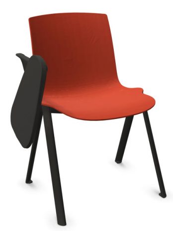 Chaise 4 pieds avec tablette écritoire Odei