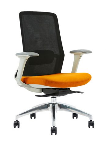 Chaise ergonomique avec soutien lombaire Polar blanc