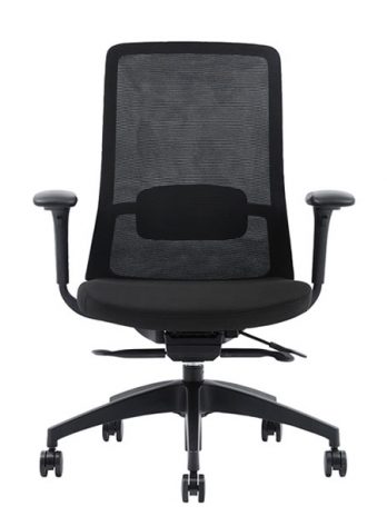 Chaise ergonomique avec soutien lombaire Polar noir