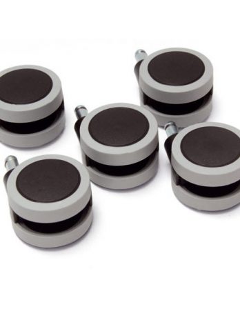 Jeu de 5 roulettes pour sol dur D. 65mm