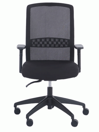 Fauteuil synchrone en maille Scott noir