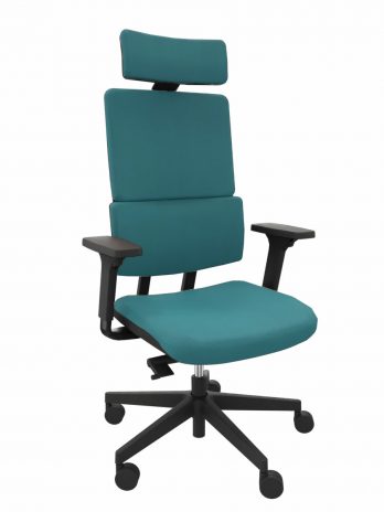 Fauteuil Wi-Max noir tapissé avec têtière