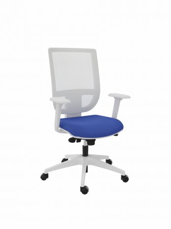 Fauteuil structure blanche dossier résille Tertio