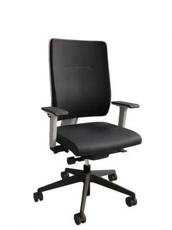 Fauteuil Toleo tapissé structure blanche Ultra Spring