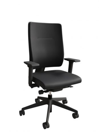 Fauteuil Toleo tapissé structure noire Ultra Spring