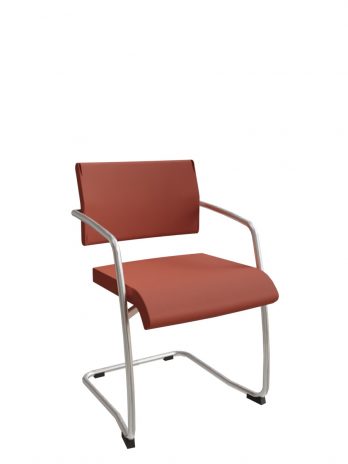 Fauteuil visiteur dossier moyen piètement luge Zoom