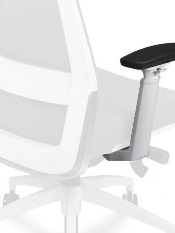 Paire d'accoudoirs 3D ergonomiques blancs pour CRE-A